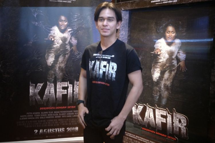 Rangga Azof ditemui di sela nobar film Kafir di XXI Blok M Square, Jakarta Selatan, Kamis (2/8/2018).