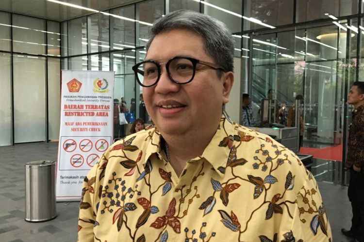 Ketua Umum Asosiasi Pengusaha Ritel Indonesia (Aprindo) Roy Mandey saat ditemui di Menara Kompas, Jakarta Pusat, Kamis (26/4/2018).