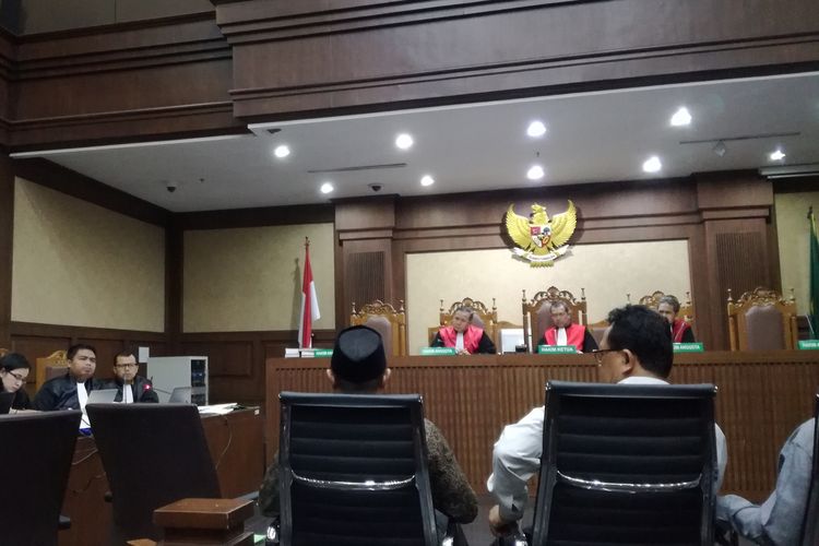Menteri Agama Lukman Hakim Saifuddin saat bersaksi di Pengadilan Tindak Pidana Korupsi Jakarta, Rabu (26/6/2019)