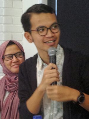 Peneliti Hukum Pidana dari Pusat Studi Hukum dan Kebijakan (PSHK) Miko Ginting dalam sebuah diskusi terkait penerapan hukuman mati, di kawasan Cikini, Jakarta Pusat, Minggu (26/2/2017).