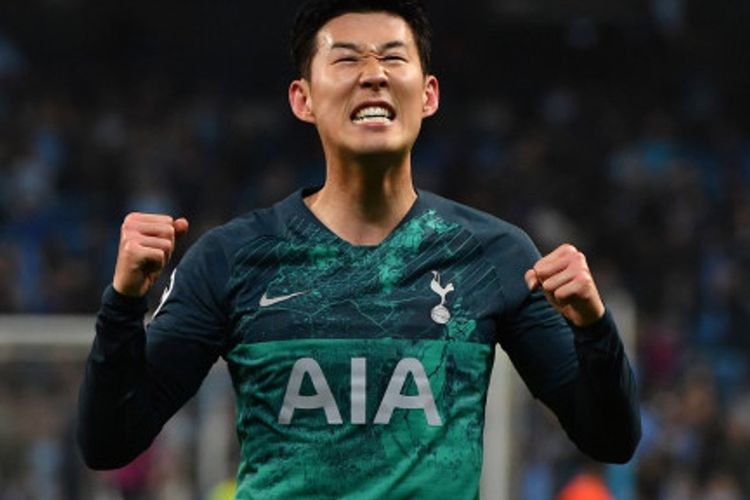Son Heung-min menjadi pemain Asia paling produktif di ajang Liga Champions, Kamis (18/4/2019)