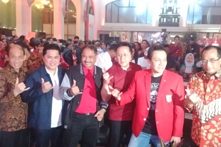 Partai Keadilan dan Persatuan Indonesia meluncurkan Departemen e-Sports di The Pallas, SCBD, Jakarta, Selasa (25/9/2018).