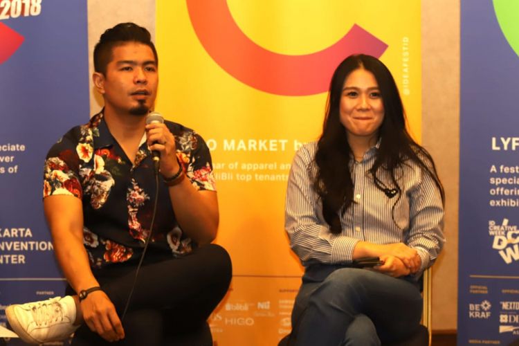Bams dan istri menjadi pembicara dalam Ideafest yang digelar pada 26-27 Oktober 2018, di Jakarta Convention Center (JCC).