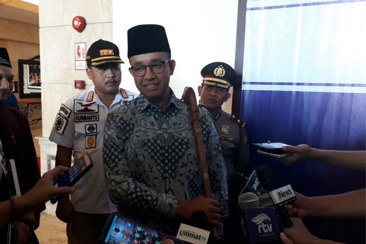 Anies Basweda setelah menghadiri penutupan Multaqo (pertemuan) ulama dan dai se-asia tenggara, afrika, dan eropa jumat (06/07/2018).