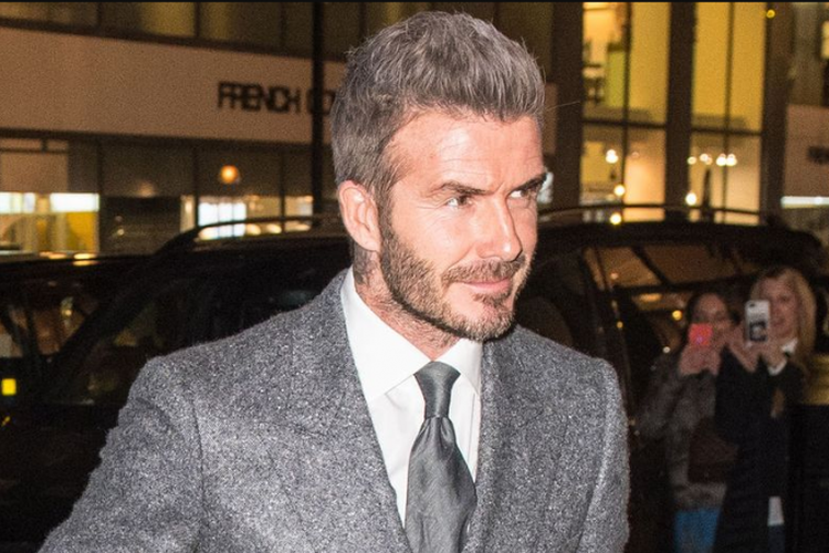 David Beckham saat hadiri makan malam yang digelar majalah GQ