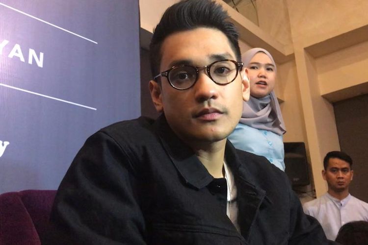 Penyanyi solo Afgan Syahreza saat ditemui dalam jumpa pers di kawasan Kemang, Jakarta Selatan, Rabu (19/6/2019).