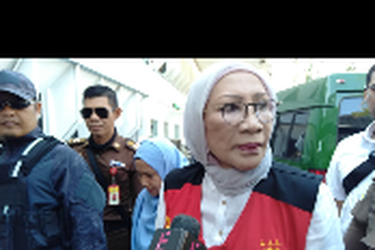 Ratna Sarumpaet saat menghadiri sidang pengadilan di Gedung PN Jakarta Selatan, Selasa, (26/3/2019)