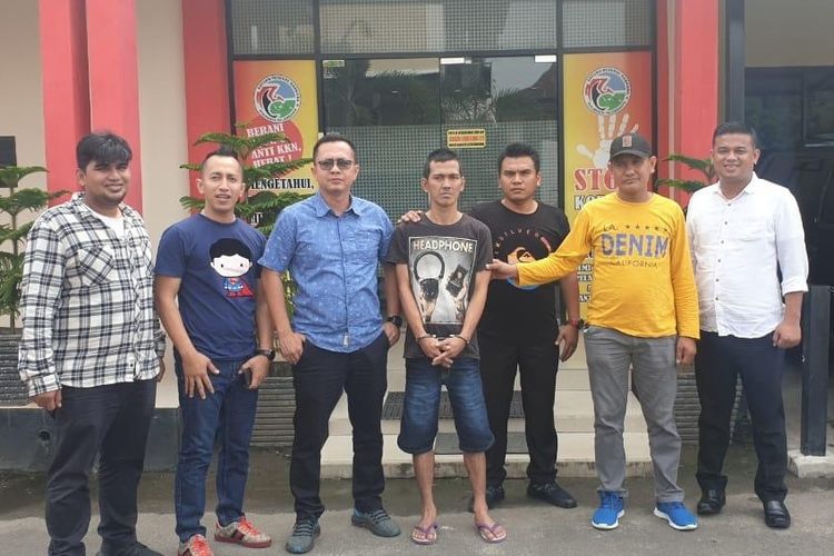 Kgs M Ridwan (35) satu dari 30 tahanan kabur yang berhasil ditangkap kembali oleh Polresta Palembang, Selasa (25/6/2019).