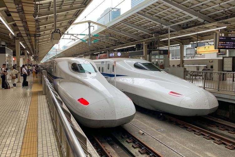 Shinkansen atau kereta cepat di Jepang. (PEXELS/JUSTIN BRINKHOFF)