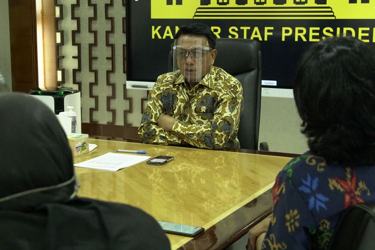 Kepala Staf Presiden, Moeldoko, dalam sesi wawancara khusus dengan Kompas.com, Senin (11/1/2021)