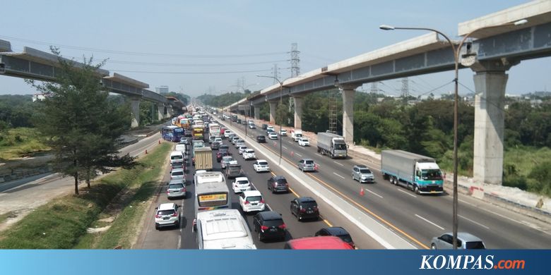 Tol Jakarta-Cikampek Padat, Dua Rekayasa Lalu Lintas Diberlakukan Sekaligus - KOMPAS.com