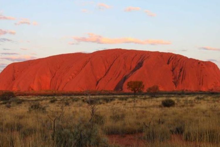 Batu Uluru di Alice Springs, Australia.
