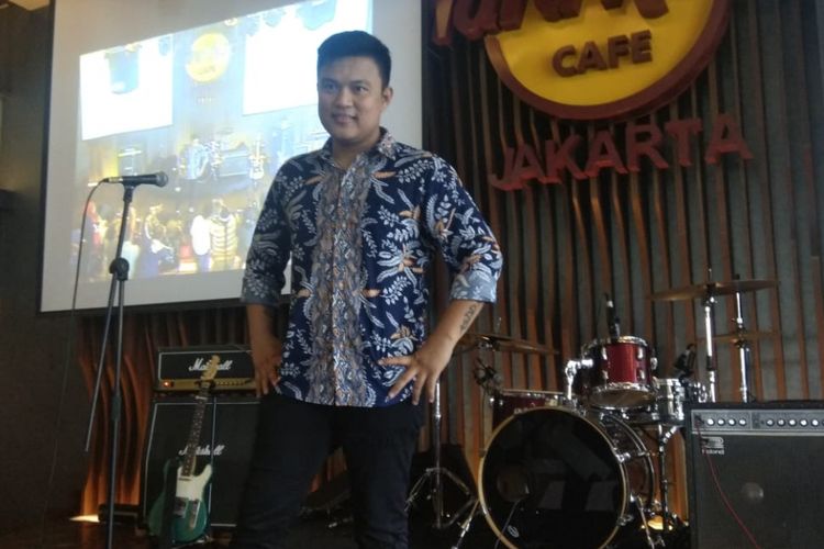 Posan Tobing di Hard Rock Cafe, Pacific Place, SCBD, Jakarta Selatan, Jumat (24/8/2018).