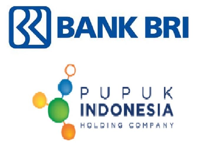 Logo BRI dan Pupuk Indonesia