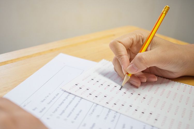 ilustrasi ujian sekolah, kuliah. (Shutterstock)