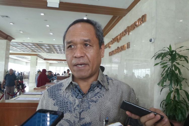 Wakil Ketua Komisi III DPR Benny Kabur Harman di Kompleks Parlemen, Senayan, Jakarta, Kamis (6/7/2017)