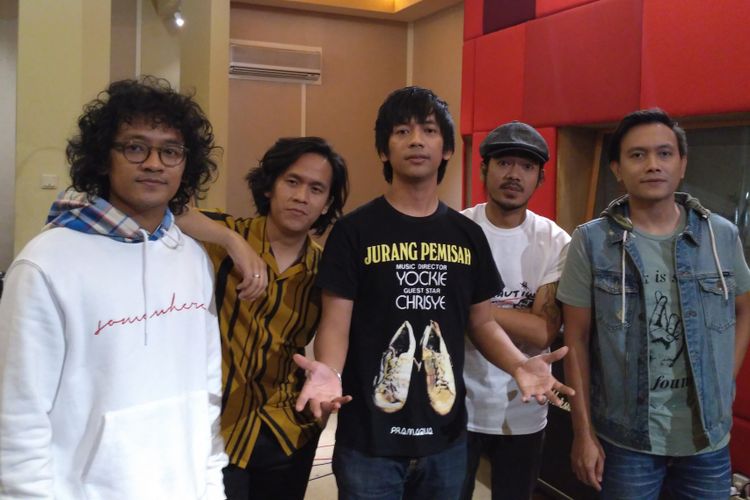 Grup band DMASIV saat ditemui di sela-sela pembuatan video klip Selamat Jalan Kekasih di Musica Studio, Pancoran, Jakarta Selatan, Rabu (24/10/2018).