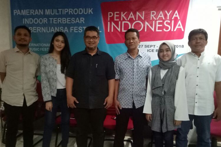 Suasana jumpa pers International Indie Music Festival di kantor Deteksi Production, Kebayoran Baru, Jakarta Selatan, Kamis (7/6/2018).