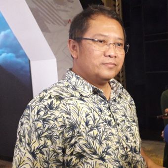 Menkominfo Rudiantara memberikan keterangan kepada wartawan di sela-sela Nexticorn International Convention, Kuta, Bali, Sabtu (13/10/2018).
