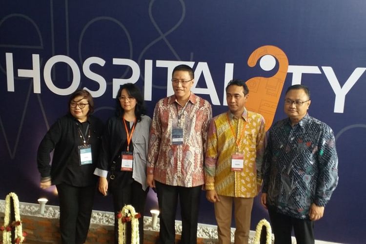 Pembukaan pameran bertajuk Hospitality 2018 di Hall B JIExpo, Kemayoran, Jakarta, Rabu (24/10/2018).