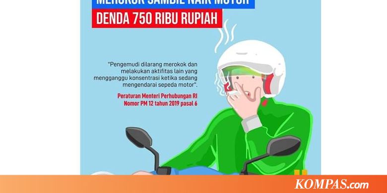 Pengendara Ditilang, Bagaimana "Boncenger" yang Merokok?
