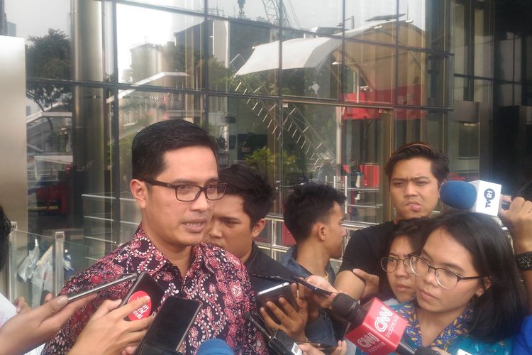 Juru Bicara KPK Febri Diansyah di kantor KPK, Jakarta Selatan, Kamis (20/6/2019). 