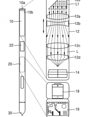 Paten S Pen yang disisipkan kamera.
