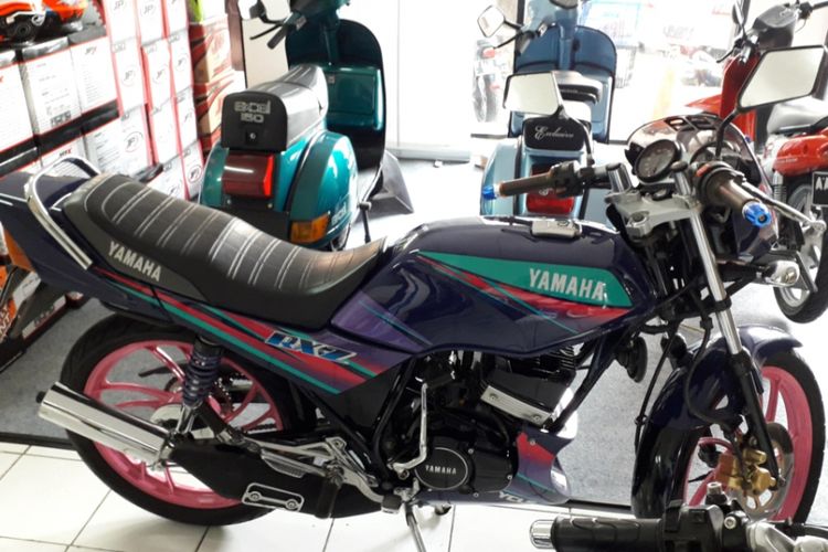 Yamaha RX-Z yang dijual di gelaran Otobursa Tumplek Blek 2018 di Gambir Expo, JIExpo Kemayoran, Jakarta pada penyelenggaraan hari pertama, Sabtu (21/7/2018).