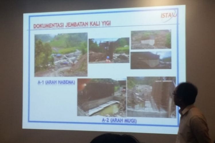 Kondisi proyek Jembatan Kali Yigi