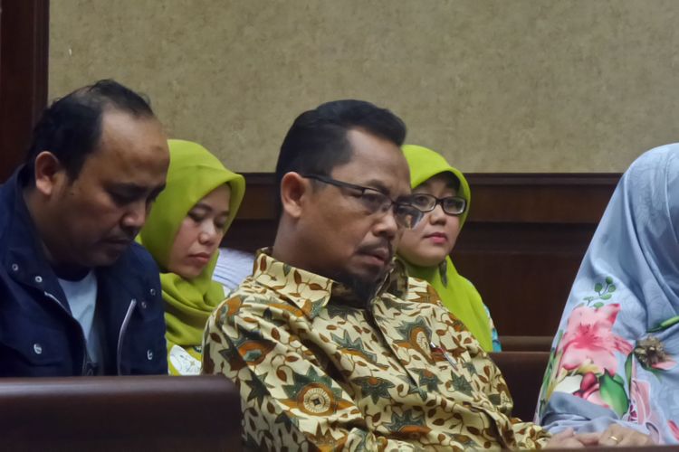 Auditor Utama Keuangan Negara III BPK, Rochmadi Saptogiri, di Pengadilan Tipikor Jakarta, Rabu (4/10/2017).