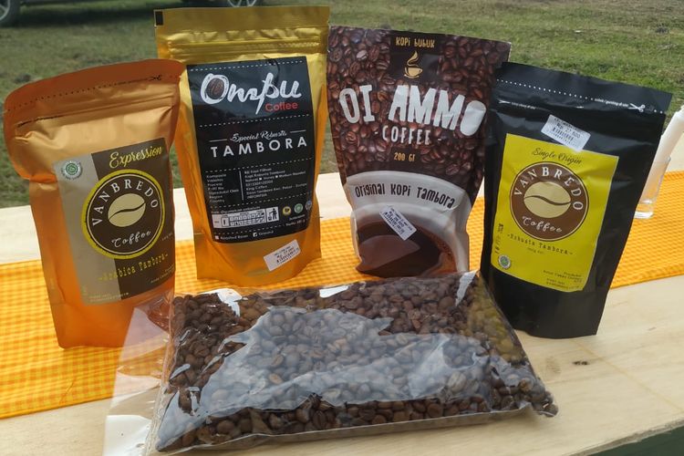 Kopi Tambora produksi UMKM lokal.