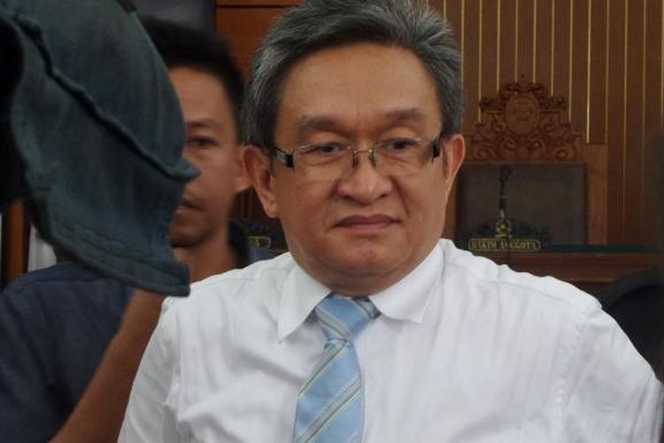 Maqdir Ismail di Pengadilan Negeri Jakarta Selatan, Rabu (5/10/2016).