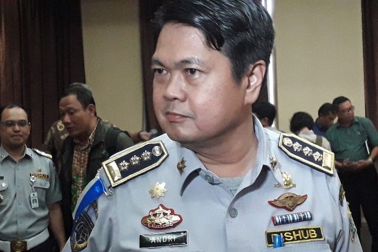 Kepala Dinas Perhubungan DKI Jakarta Andri Yansyah saat ditemui di Dinas Perumahan Rakyat dan Kawasan Pemukiman DKI Jakarta pada Senin (26/2/2018). 