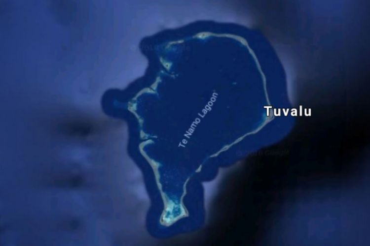 Negara Pulau Tuvalu, negara terkecil ke empat di dunia yang terletak di Samudera Pasifik.