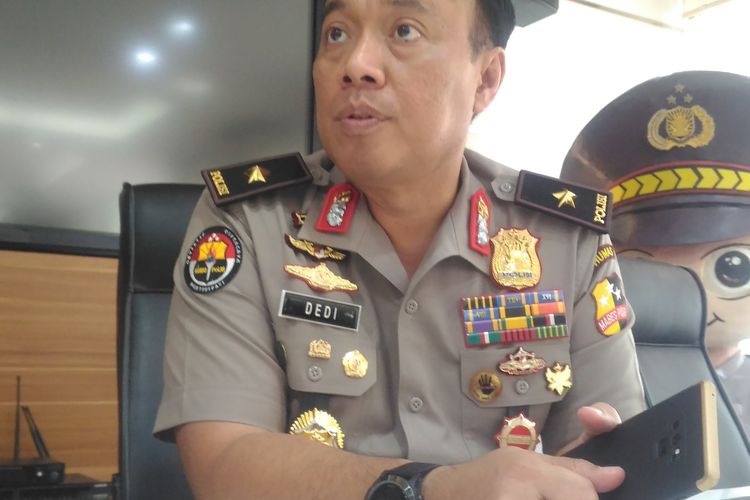 Kepala Biro Penerangan Masyarakat Humas Brigjen (pol) Dedi Prasetyo di Gedung Humas Mabes Polri, Jakarta, Jumat (3/5/2019). 