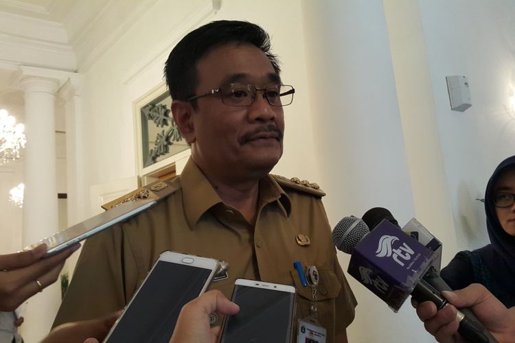 Gubernur DKI Jakarta Djarot Saiful Hidayat di Balai Kota DKI Jakarta, Jalan Medan Merdeka Selatan, Senin (24/7/2017).