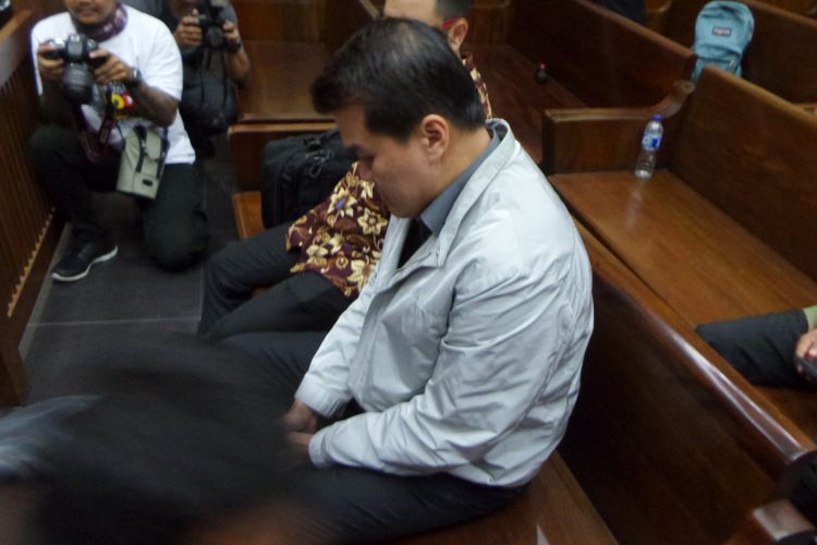 Andi Agustinus alias Andi Narogong di Pengadilan Tipikor Jakarta, Kamis (7/12/2017).