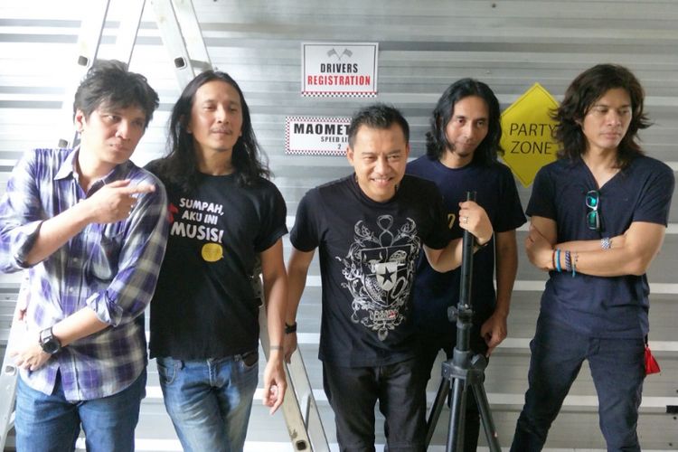Kidnap Katrina meluncurkan singel Kesepian di Postjam, Potlot III, Jakarta Selatan, Kamis (1/2/2018).