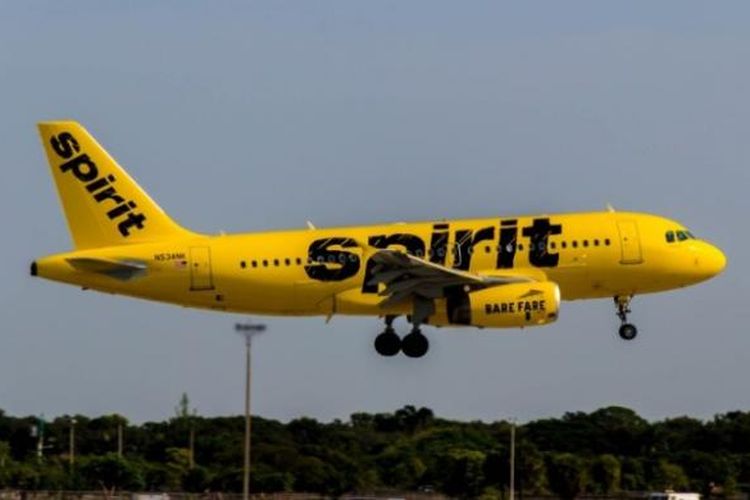 Spirit Airlines berada di urutan terendah berdasarkan survei American Satisfaction Custumer Index (ASCI)