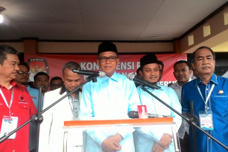 Pasangan calon gubernur dan wakil gubernur Sulsel, Nurdin Abdullah-Andi Sudirman Sulaiman (Prof Andalan).