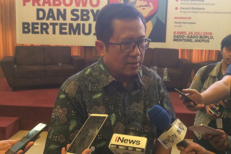 Wakil Sekretaris Jenderal Partai Demokrat Didi Irawadi Syamsuddin Saat Ditemui di bilangan Menteng, Jakarta Pusat, Kamis (26/7/2018).