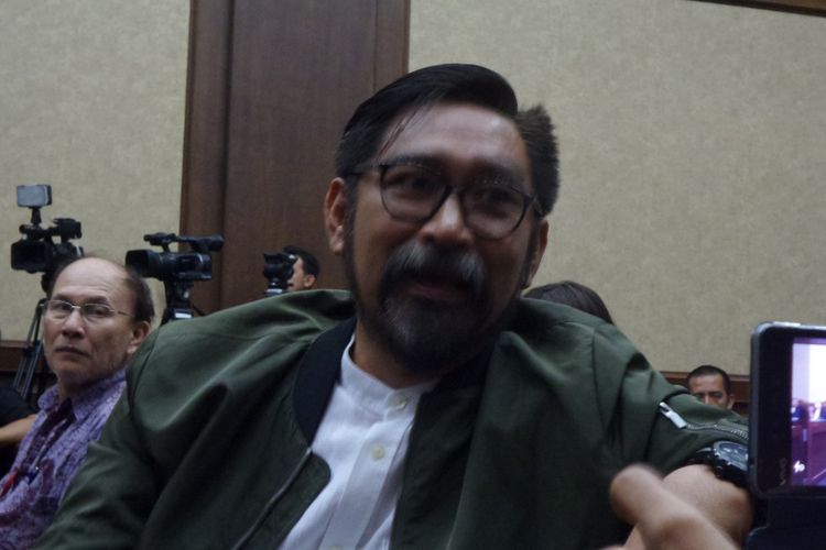 Andi Zulkarnain Mallarangeng alias Choel Mallarangeng  di Pengadilan Tipikor Jakarta, Kamis (6/7/2017).