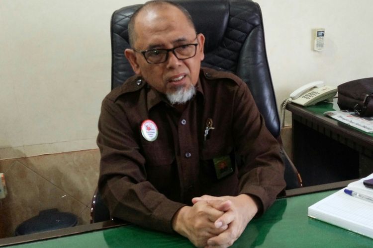 Muslim, Ketua Pengadilan Negeri Mojokerto Jawa Timur, saat ditemui di kantornya, Senin (26/8/2019).