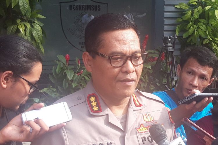 Kabid Humas Polda Metro Jaya Kombes Pol Argo Yuwono di Direskrimum Polda Metro Jaya, Senin (4/2/2019)