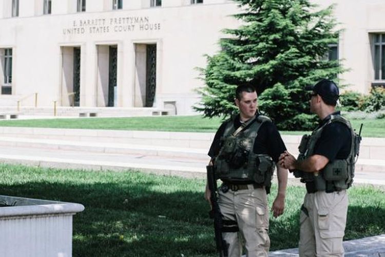 Gedung pengadilan federal AS di Washington DC. 