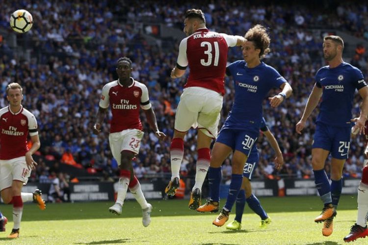 Arsenal berhasil memenangi gelar Community Shield setelah mengalahkan Chelsea dalam drama adu penalti, Minggu (6/8/2017).