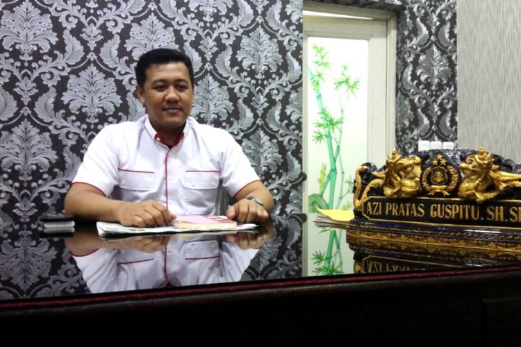 Kasat Reserse dan Kriminal Polres Jombang, AKP Azi Pratas Guspitu, saat ditemui di kantornya, Rabu (13/2/2019).
