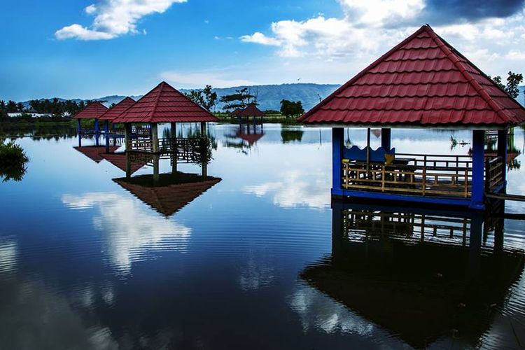 Kawasan Pentadio Resort yang akan dijadikan pusat kegiatan Festival Pesona Danau Limboto yang digelar 21-25 September 2018.