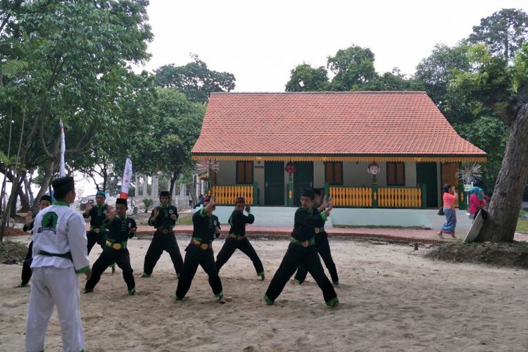 Rumah Betawi di Pulau Bidadari, Sabtu (21/4/2018). 