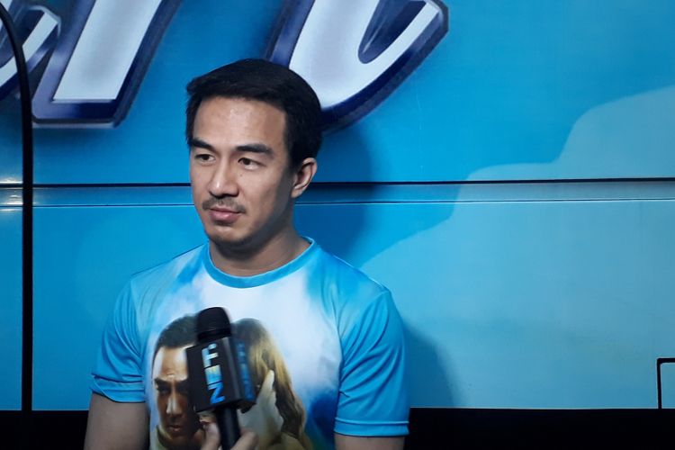 Joe Taslim dijumpai di Parkir Timur Senayan, Gelora Bung Karno, Jakarta Pusat, pada Sabtu (17/6/2017).